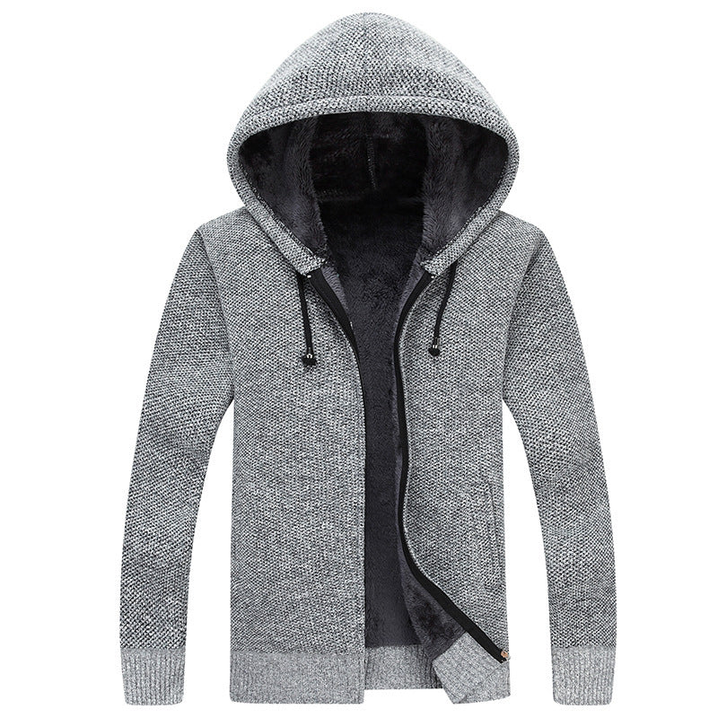 Hooded knit Coat - WarmNest
