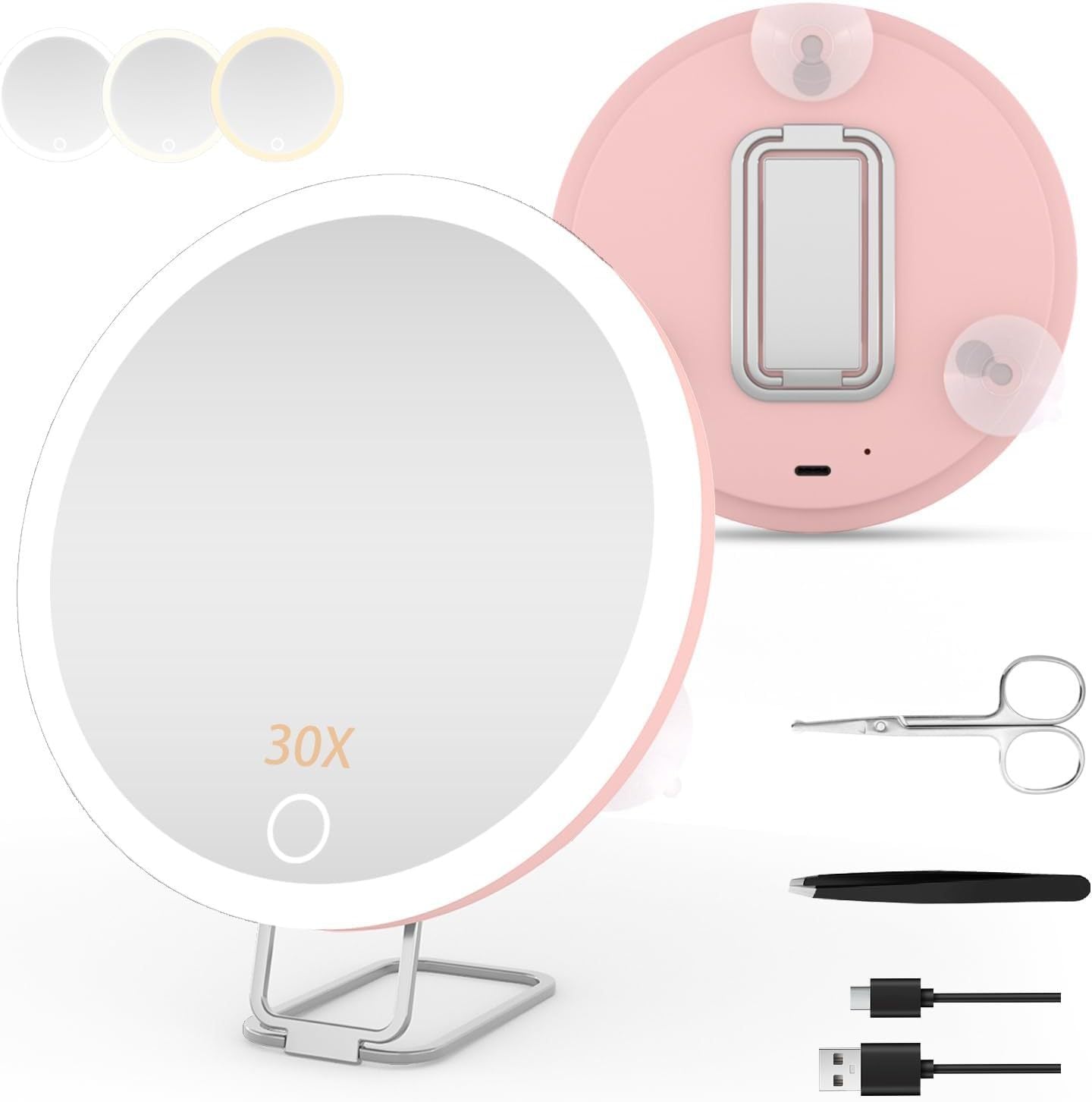 Charging Led Fill Light With Light Bracket Rotating Makeup Mirror