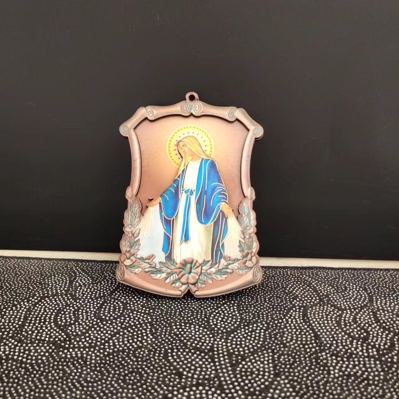 Wooden Trinket Ornament Double Layer Icon Ornament