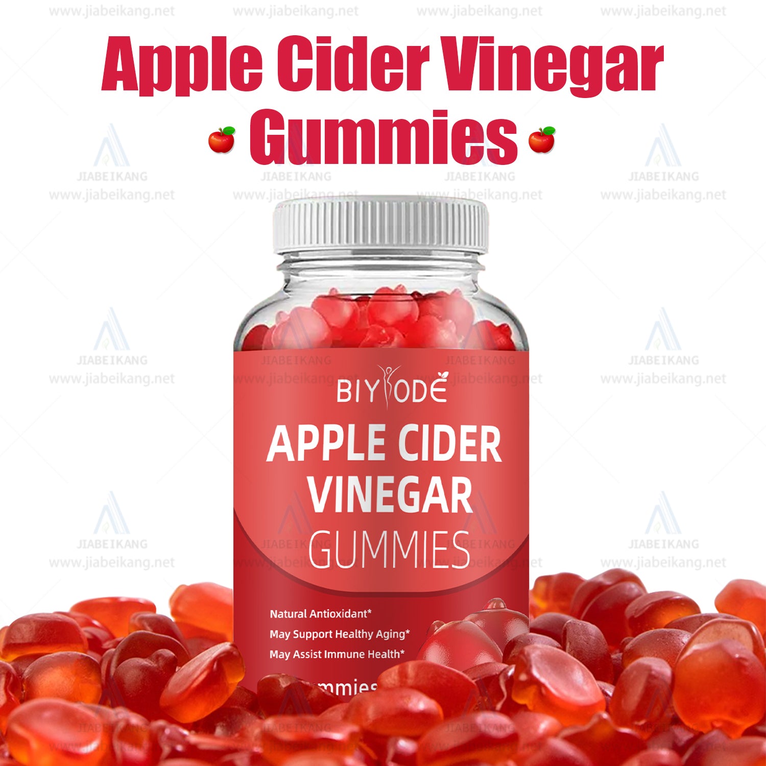Biyode Wholesale ACV Gummies Cider Vinegar Detox Supplement OEM ODM Manufacturer