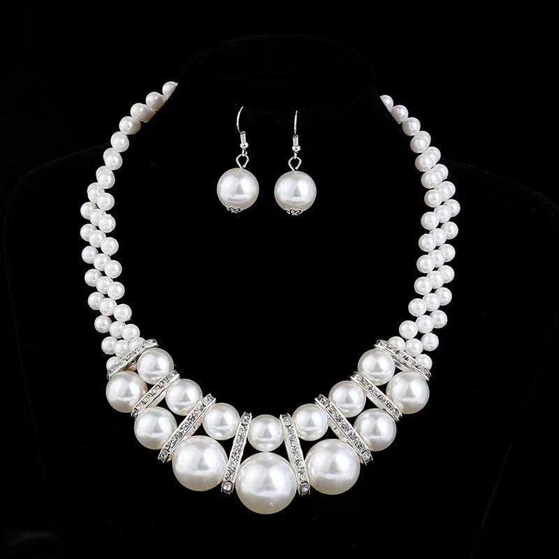 Pearl Necklace & earring set