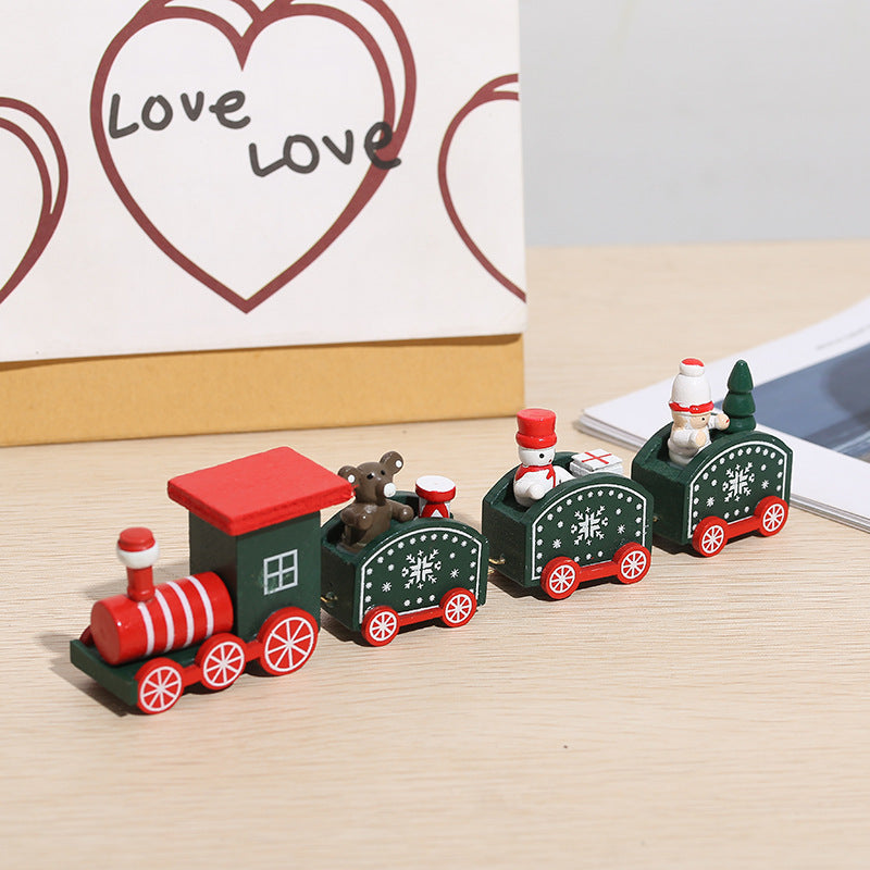 Christmas Decorations - Wooden train