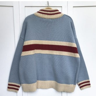 Sweater with striped sweater