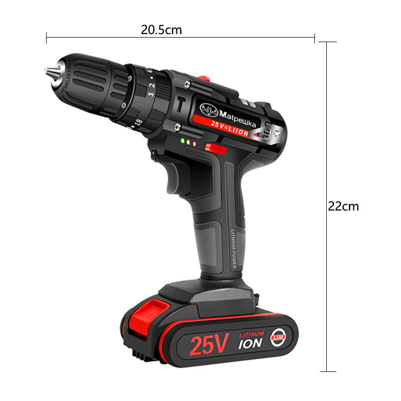 25V electric screw driver household pistol drill