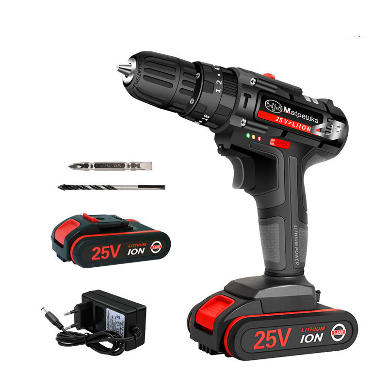 25V electric screw driver household pistol drill