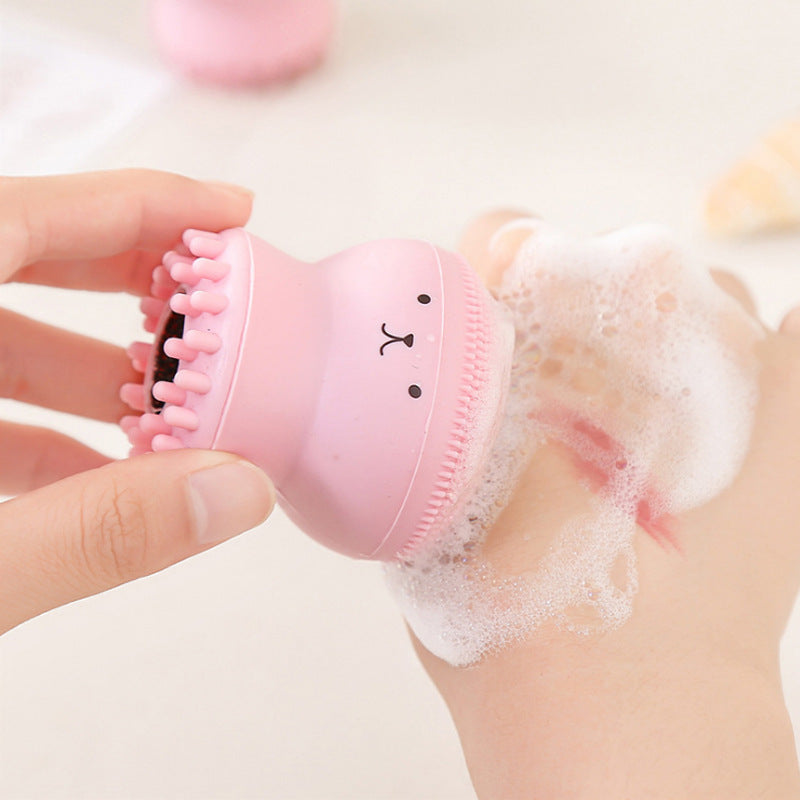 Cute Silicone Cleansing And Exfoliating Tool Brush