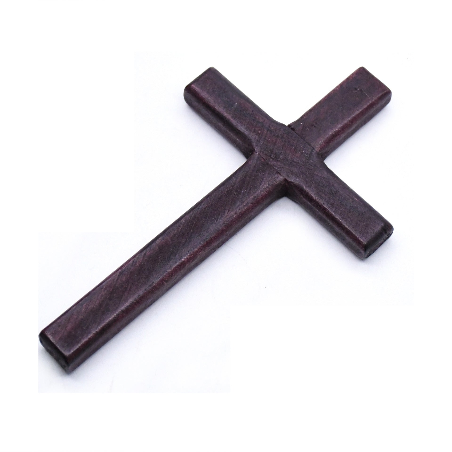 Handmade Wooden Icon Religious Prayer Hand Holding A Cross