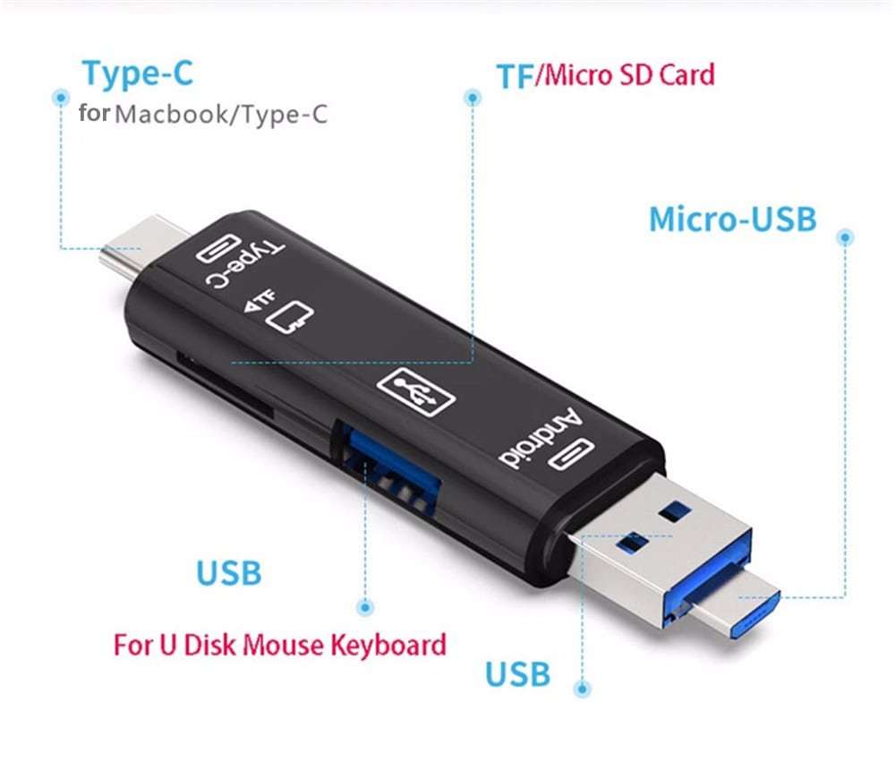Type-C Micro USB To OTG Hub Adapter