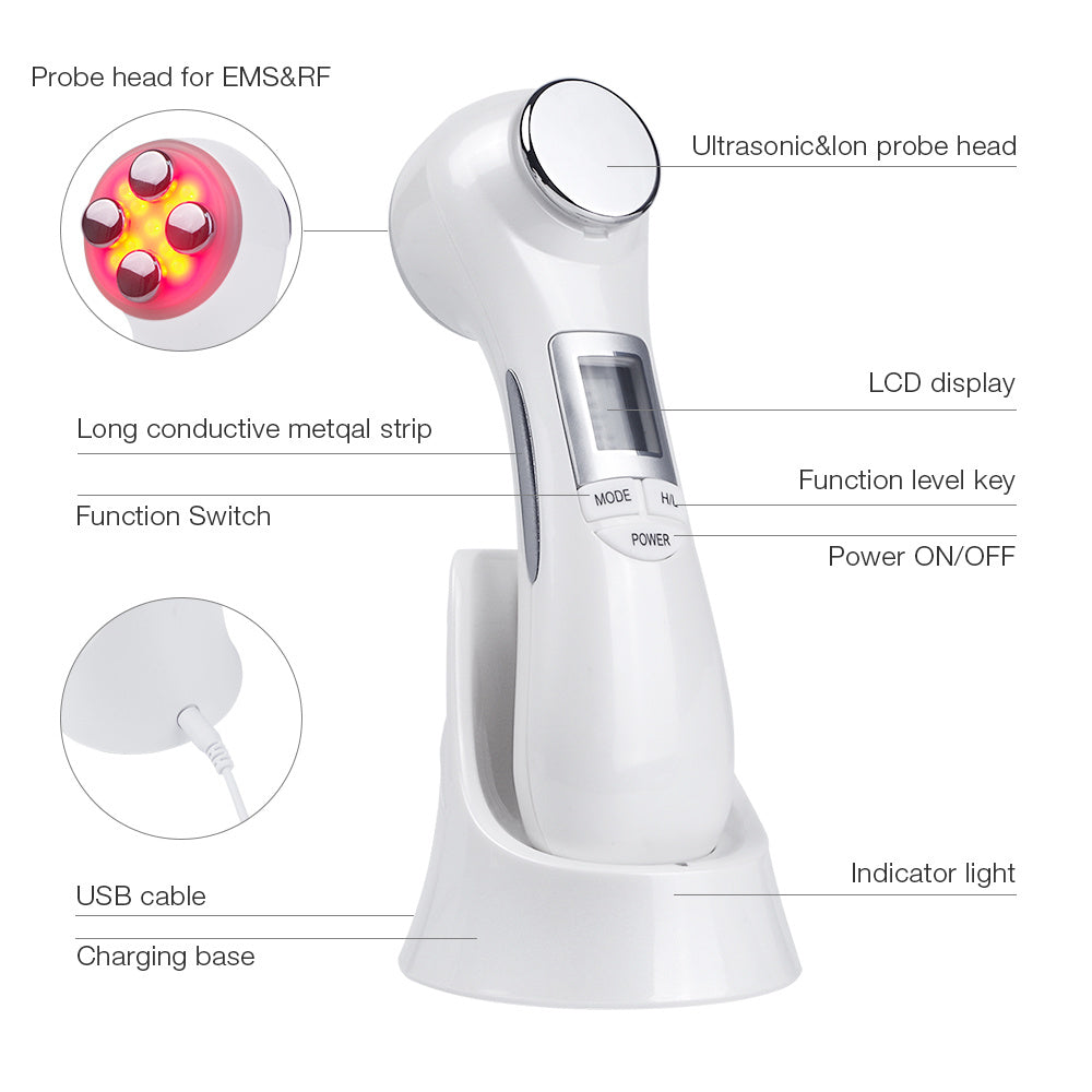 Facial & Body Beauty Device - Multi-Function 6-in-1