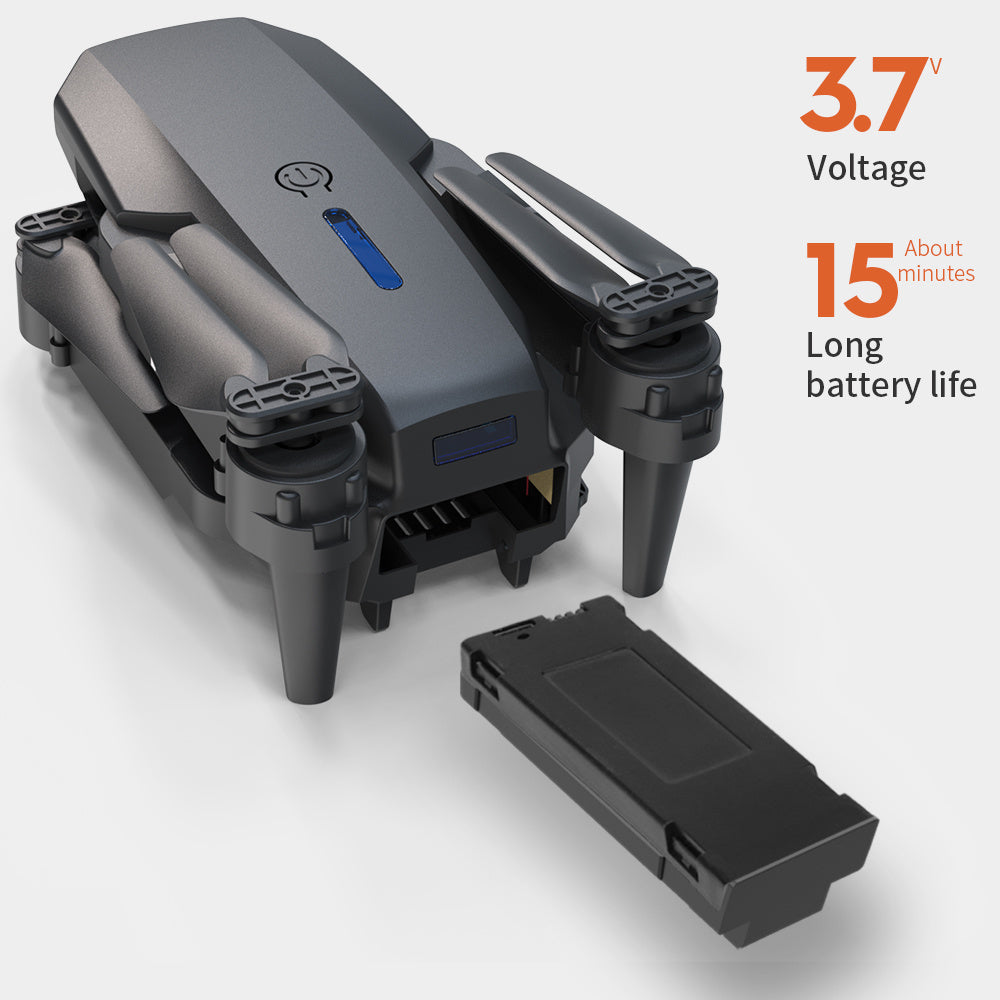 E88 Dual Camera Drone, WiFi FPV Double Folding RC Quadcopter Altitude Hold, Remote Control Toy For Beginners, Ideal Men's Gift For Outdoor Fun, Great For Christmas, Halloween, And Thanksgiving