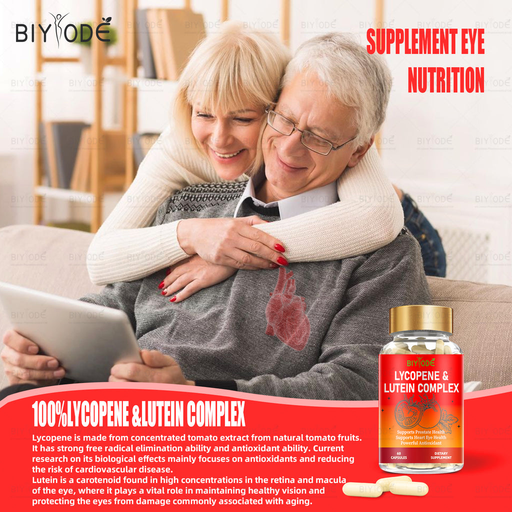 Jiabeikang Factory Wholesale Vitamins Blood Heart Eyes Health Supplements Lycopene Lutein 2 In 1 Capsules