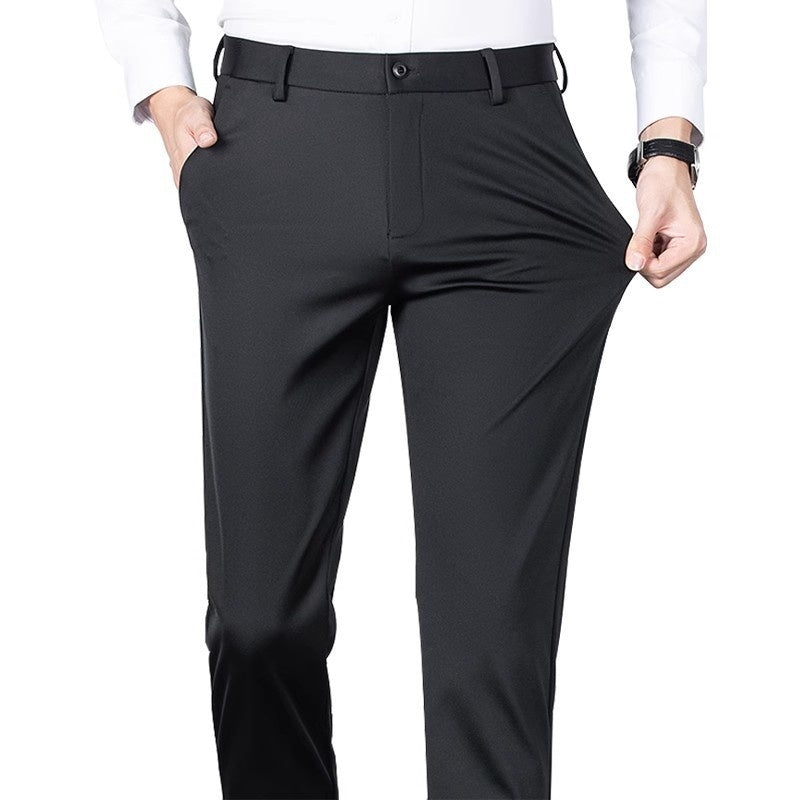 Men's Black Slim Straight Formal Pants Men's Pants