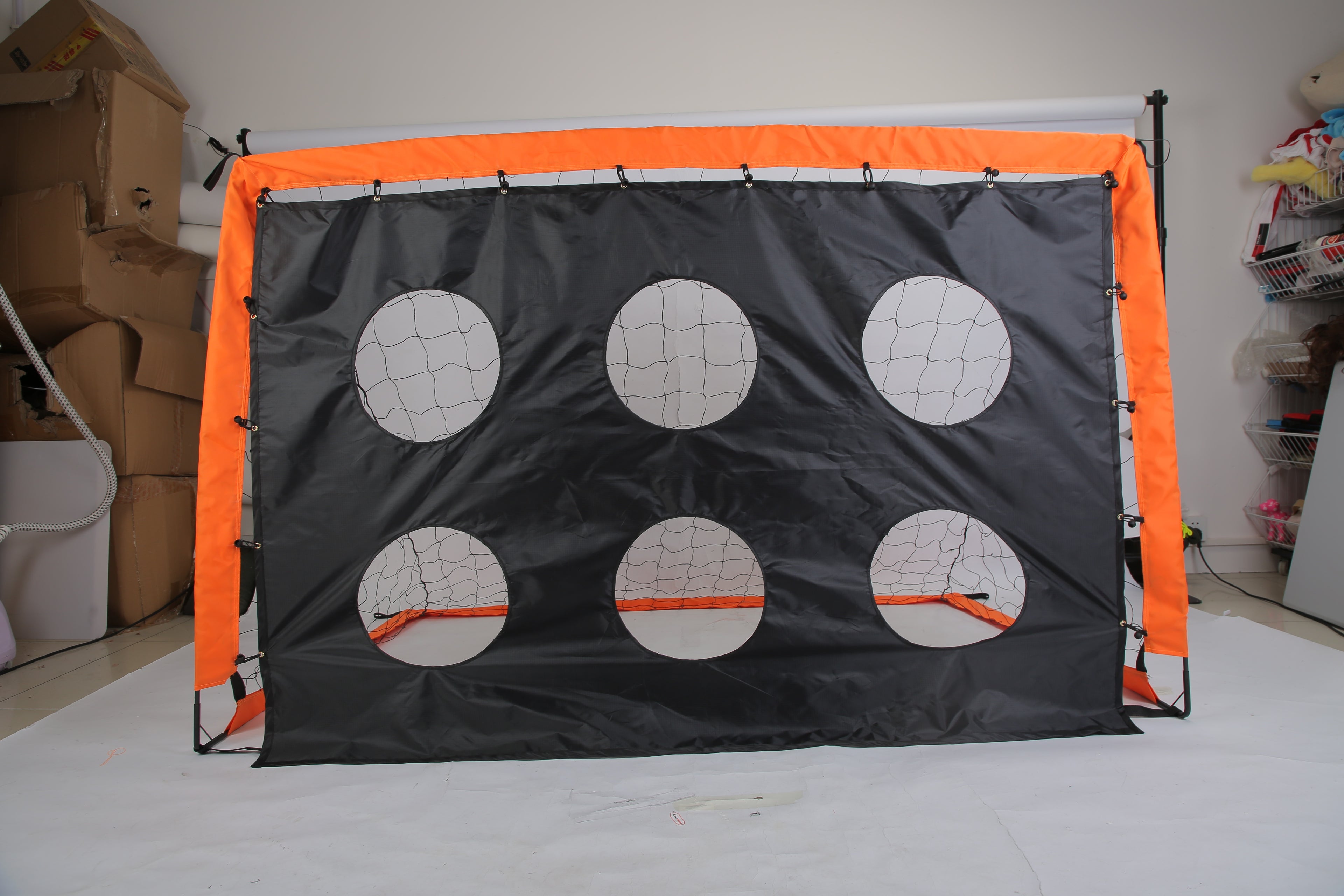 1Set Kids Soccer Goals Set For Yard Portable Soccer Training Equipment With Cones Agility Ladder Target Carry Bag For Toddler Outdoor Sport Play