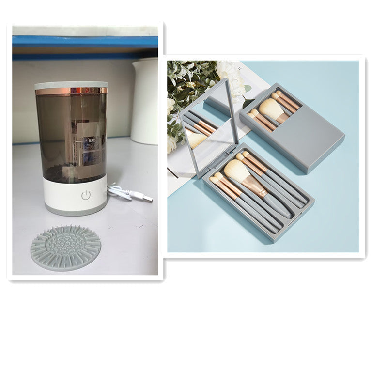 Automatic Electric Brush Cleaner – Portable Makeup Brush Washer