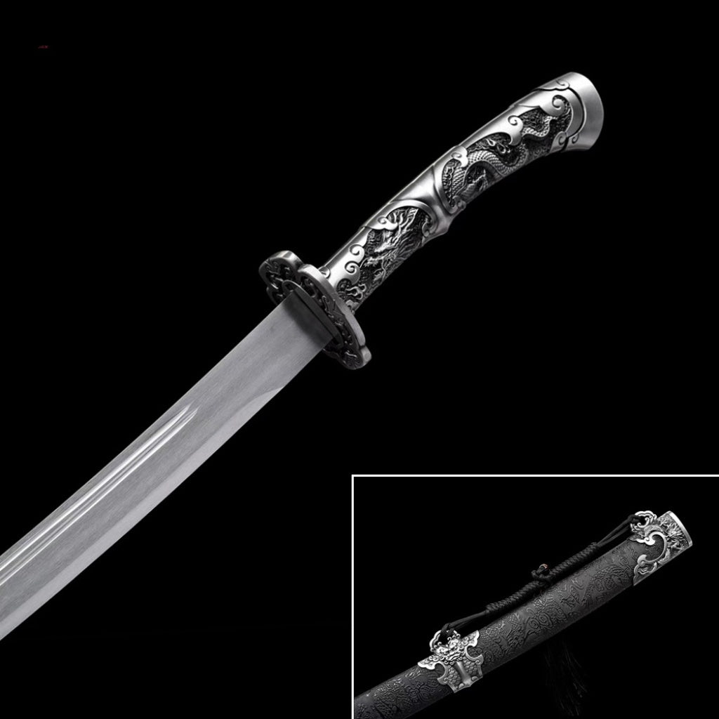 Linglong Green Blade, High Manganese Steel Xiuchun Dao, Sword, Green Blade, Tang Heng Dao, Film TV Prop, Practice Cold Weapon Unsharpened