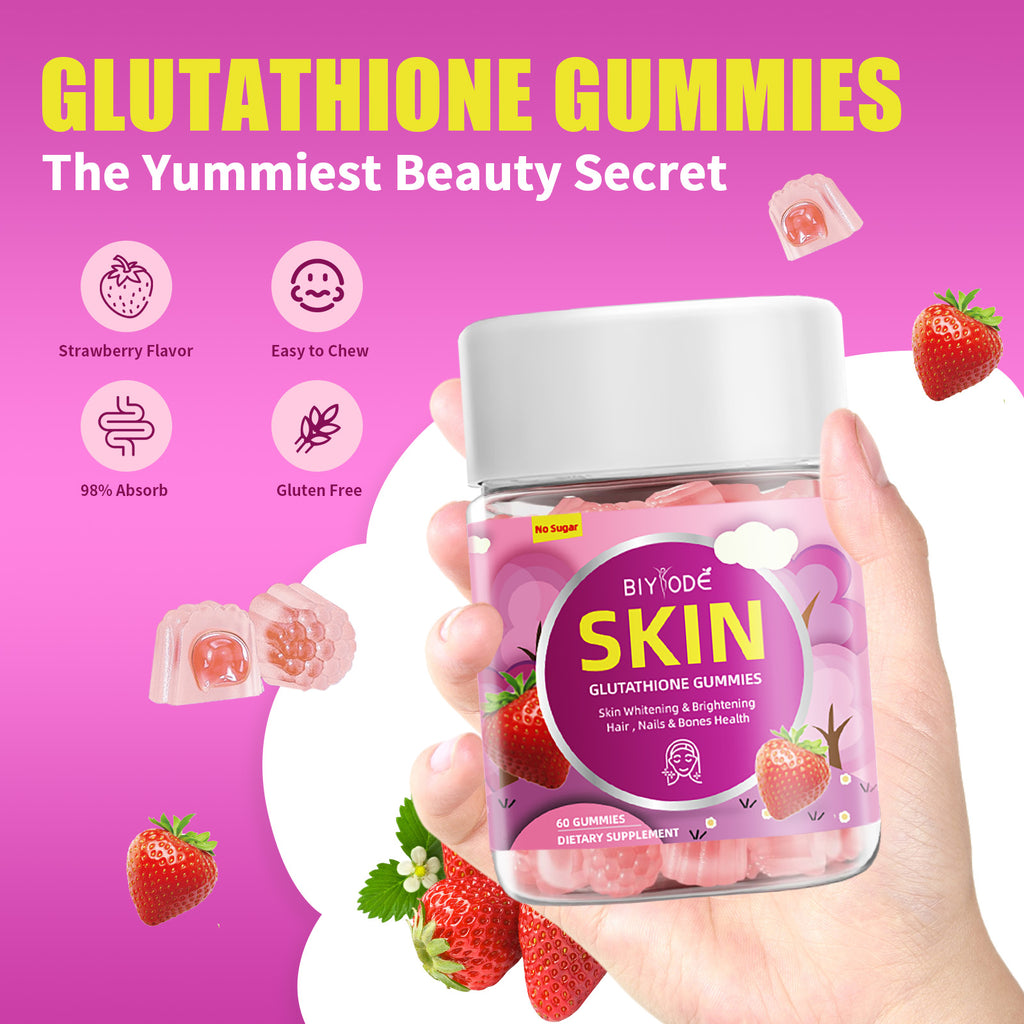 Wholesale Certified Gummies Manufacturer NSF HALAL COA GMP Skin Whitening Hair Nails Bone Health Supplement