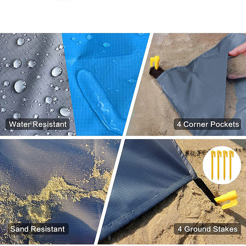 Outdoor Camping Waterproof And Moisture-proof Liner Pocket Folding Lawn Beach Mat