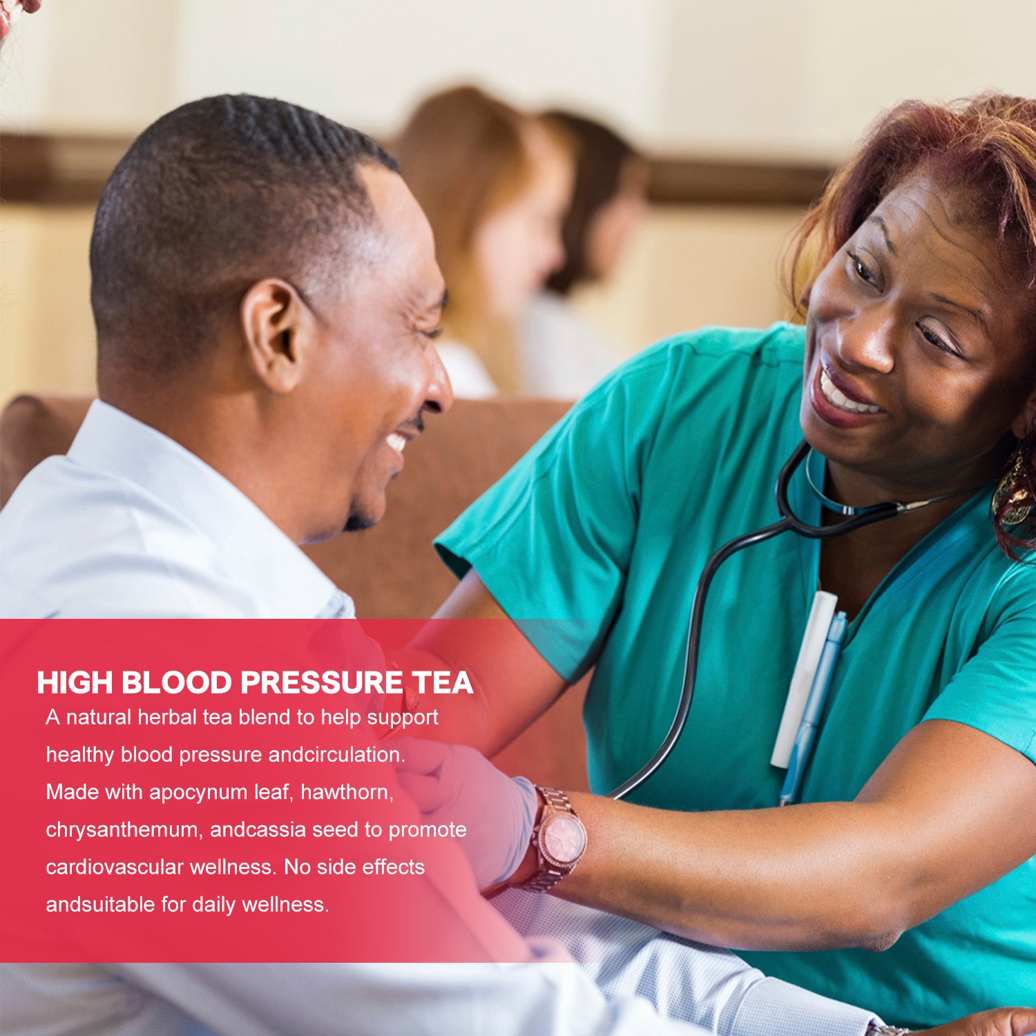 OEM ODM Private Label Blood Pressure Balance Tea Bag Herbal Supplement Wholesale Natural Herbal Formula Support Wellness Balance Daily Care GMP HALAL