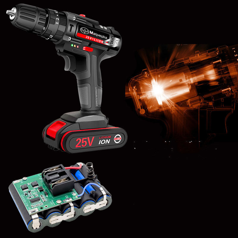 25V electric screw driver household pistol drill