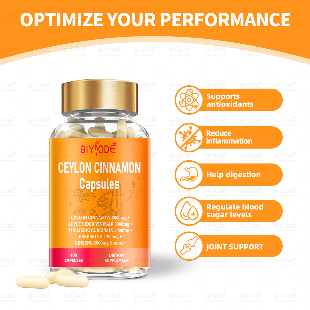 Jiabeikang Factory Ceylon Cinnamon Capsules OEM ODM Custom Herbal Extract Supplements Wholesale Ready Stock