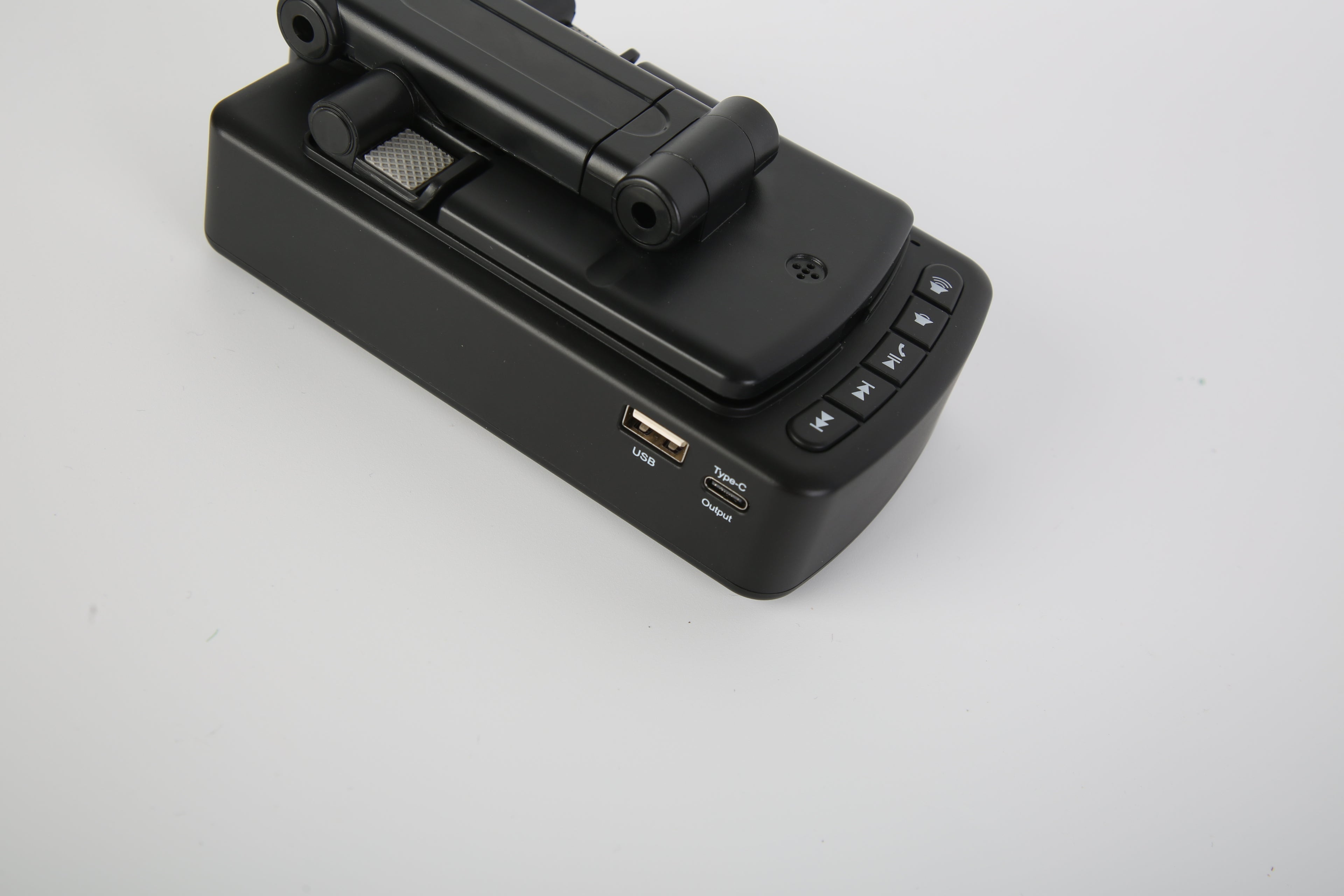 1Pc Cell Phone Stand With HD Surround Wireless Speaker Power Bank Portable Foldable Charging Phone Stand With Anti Slip Base Compatible With Phone Tablet For Home Office Outdoor