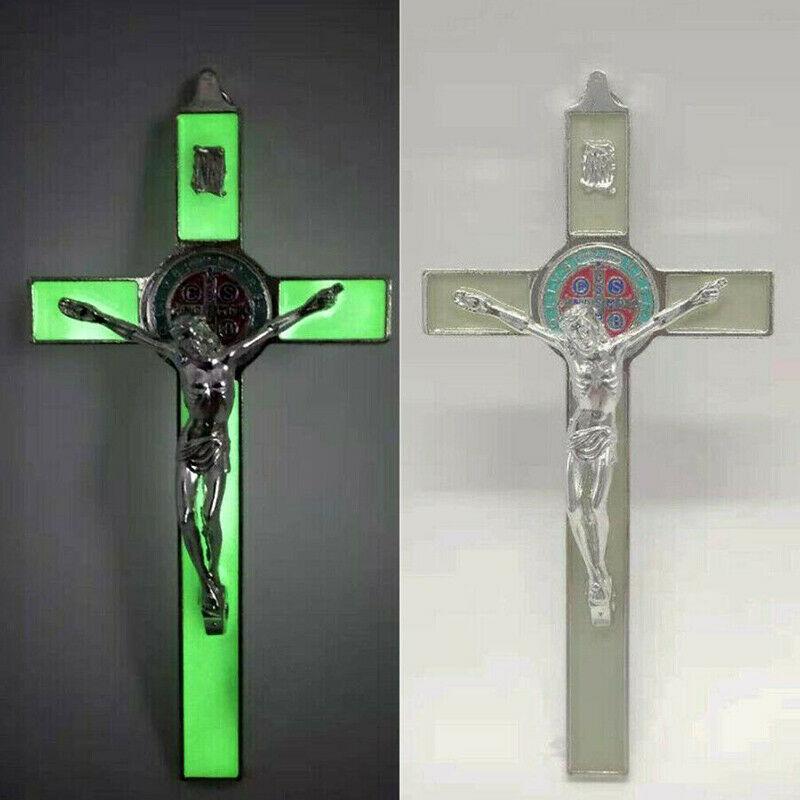 Jesus Icon Colored Benedict Luminous Cross