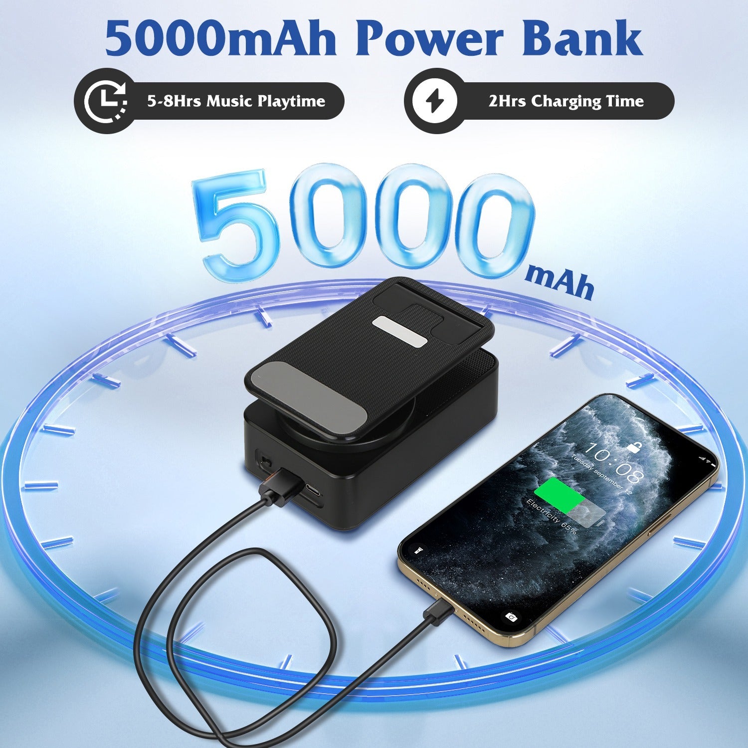 Speaker & phone charge - SpinWave 360°