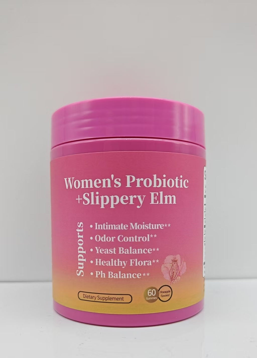Probiotic Gummy Pineapple Flavor Pineapple 60 Tablets