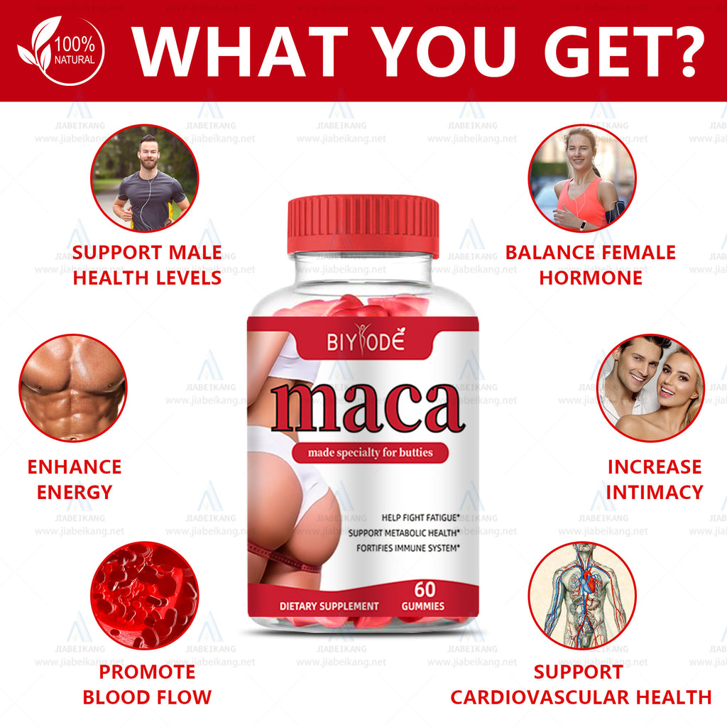 Maca Gummies For Hip And Booty Curve Support Beauty Shape Supplement