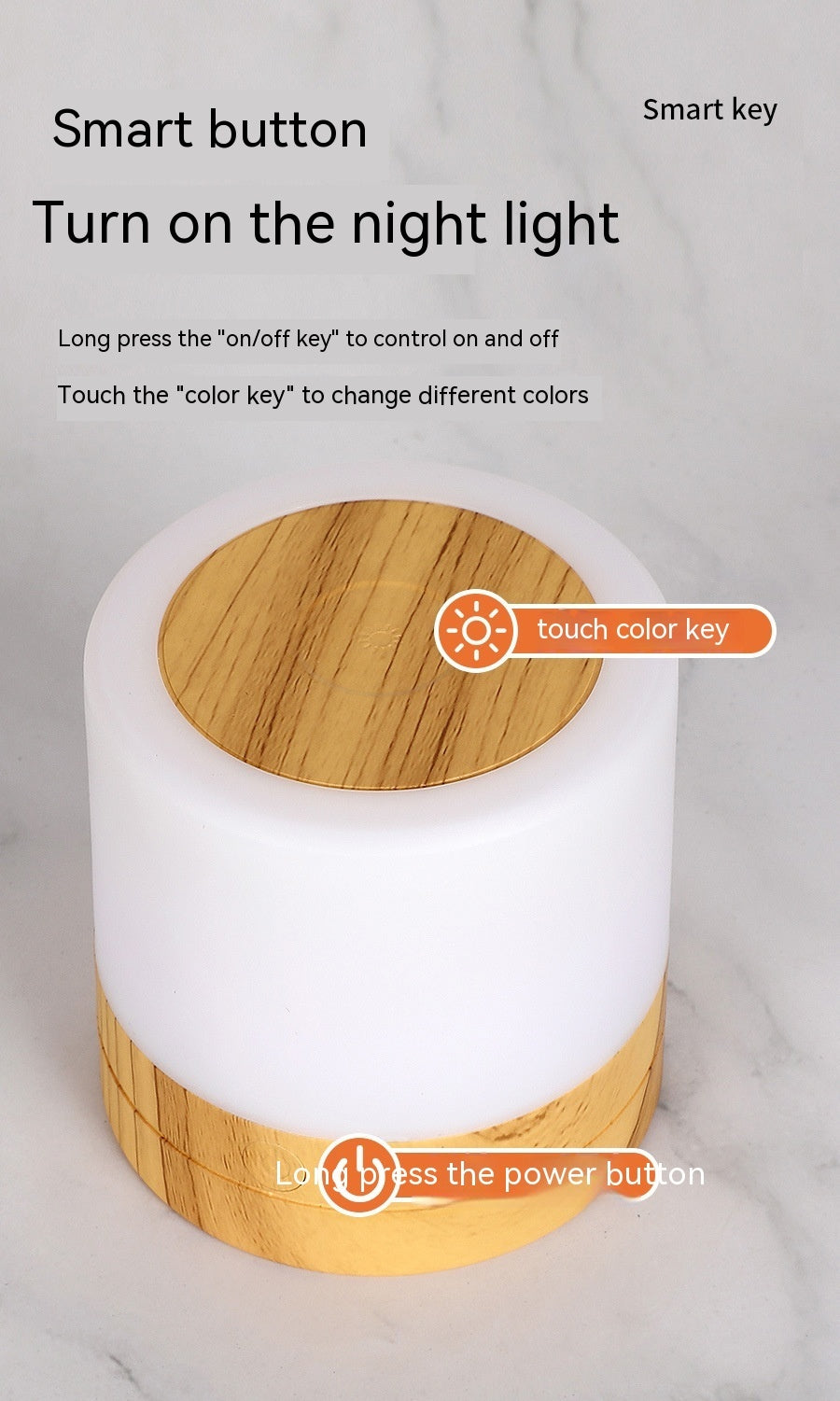 Seven-color Ambience Light Touch Charging Outdoor LED Camping Lamp