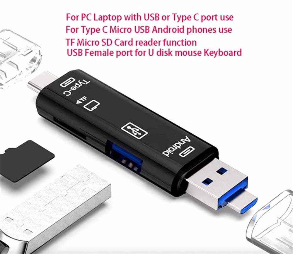 Type-C Micro USB To OTG Hub Adapter