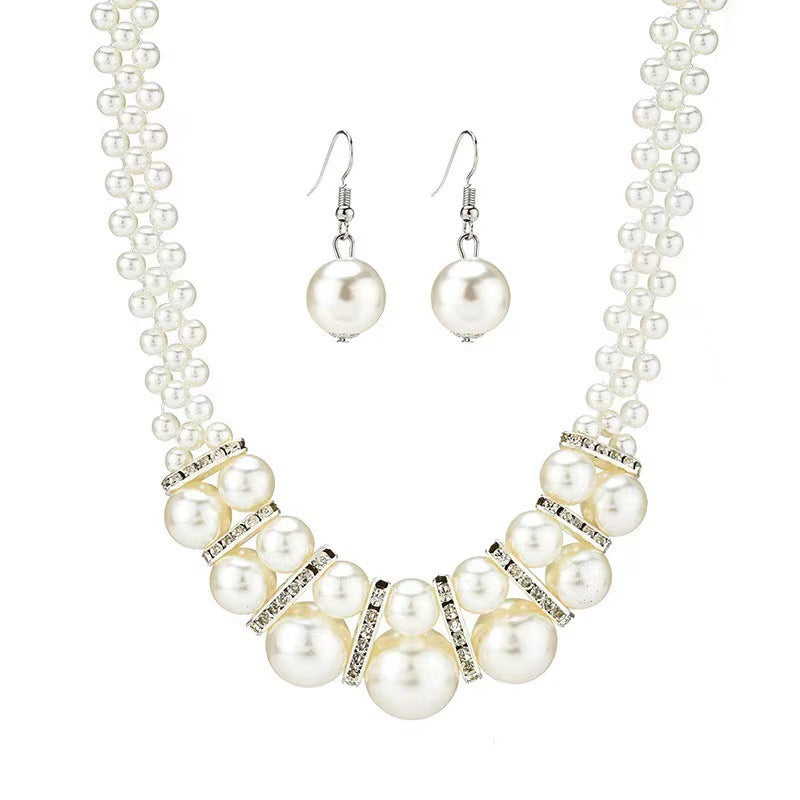 Pearl Necklace & earring set
