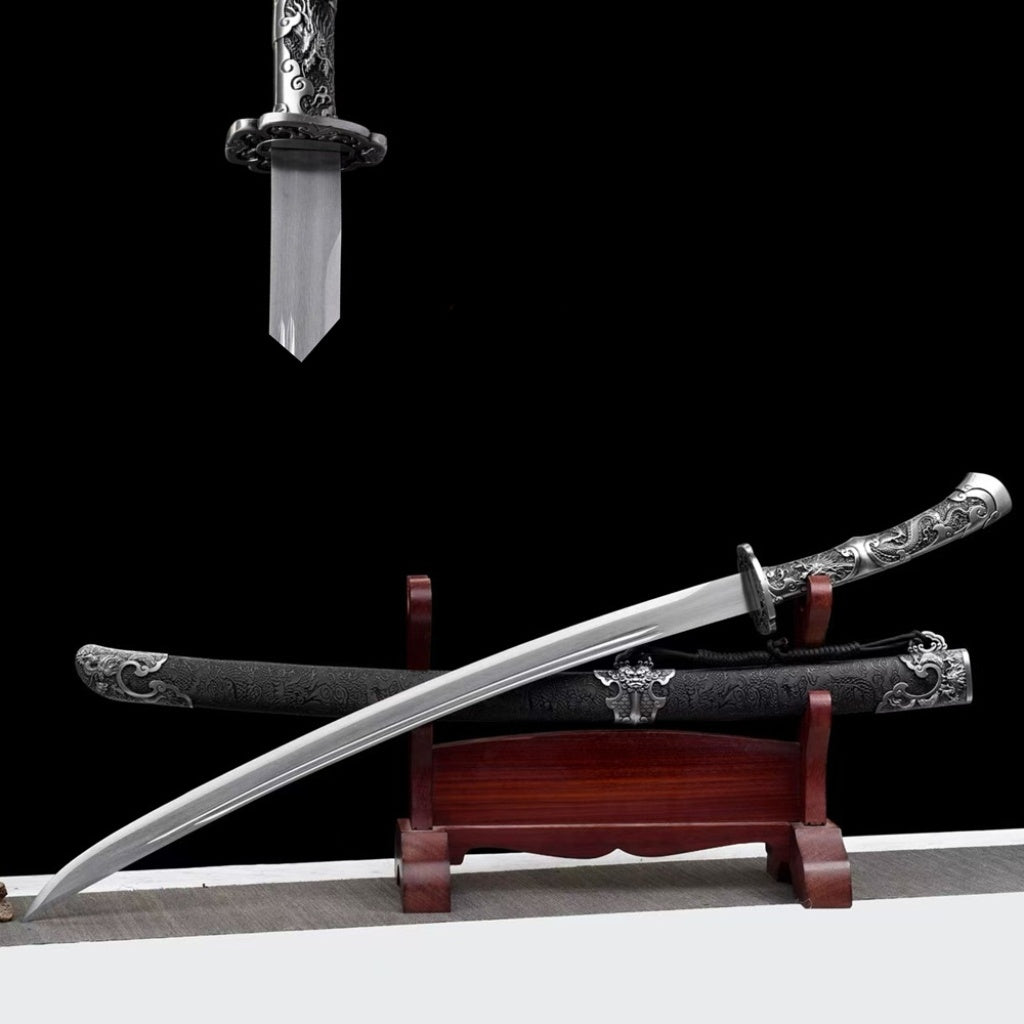 Linglong Green Blade, High Manganese Steel Xiuchun Dao, Sword, Green Blade, Tang Heng Dao, Film TV Prop, Practice Cold Weapon Unsharpened