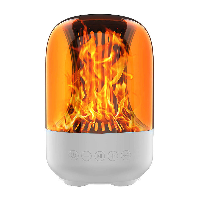 New Smart LED Colorful Bluetooth Speaker Atmosphere Flame Light