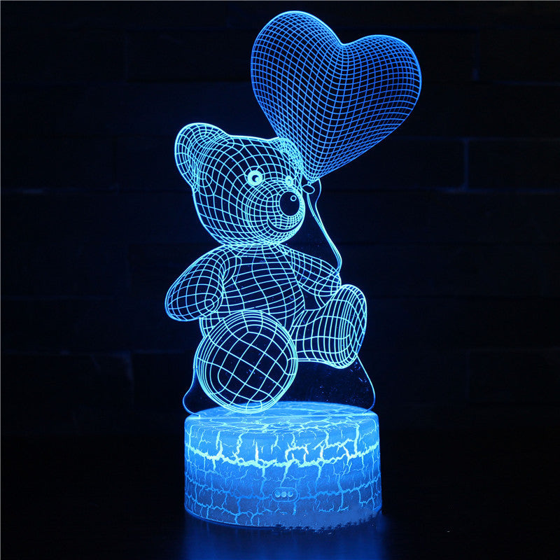 Acrylic 3D Night Light – Home, Bedroom & Holiday Gift