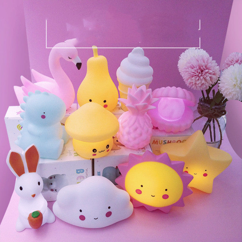 Cartoon creative vinyl night light