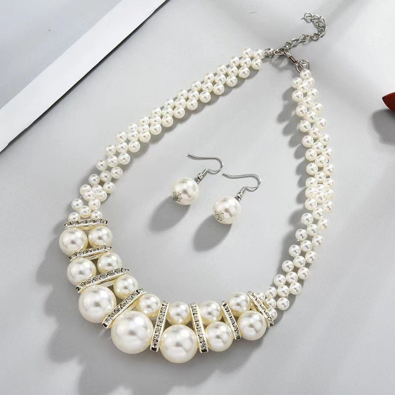 Pearl Necklace & earring set
