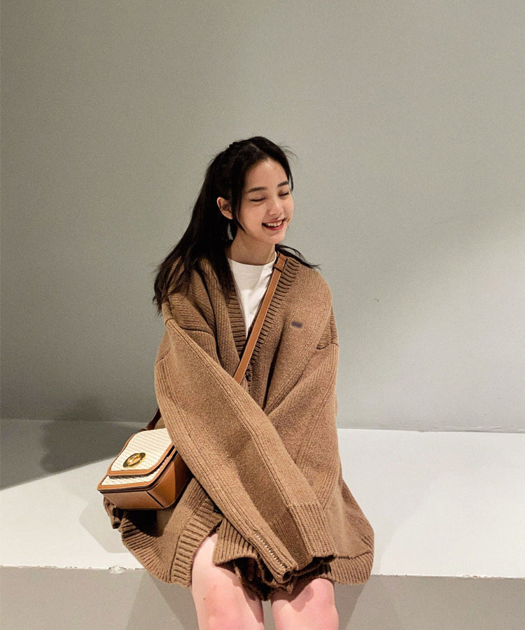 Sweater coat cardigan