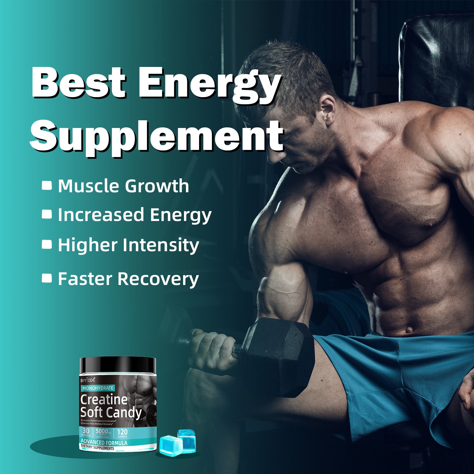 Fast Shipping Ready Stock Healthcare Supplements Creatine Monohydrate Pre Workout Gummies