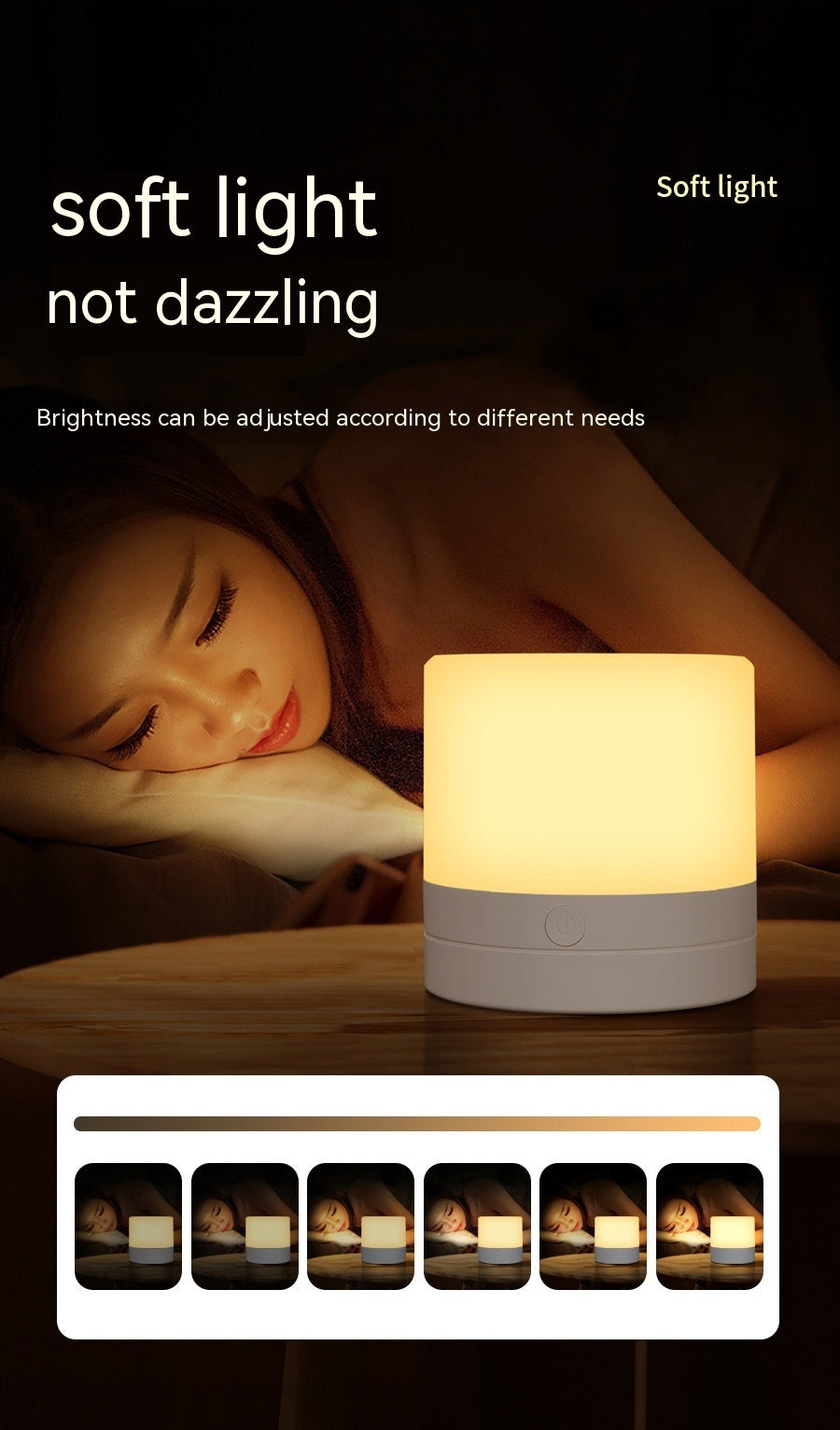 Seven-color Ambience Light Touch Charging Outdoor LED Camping Lamp