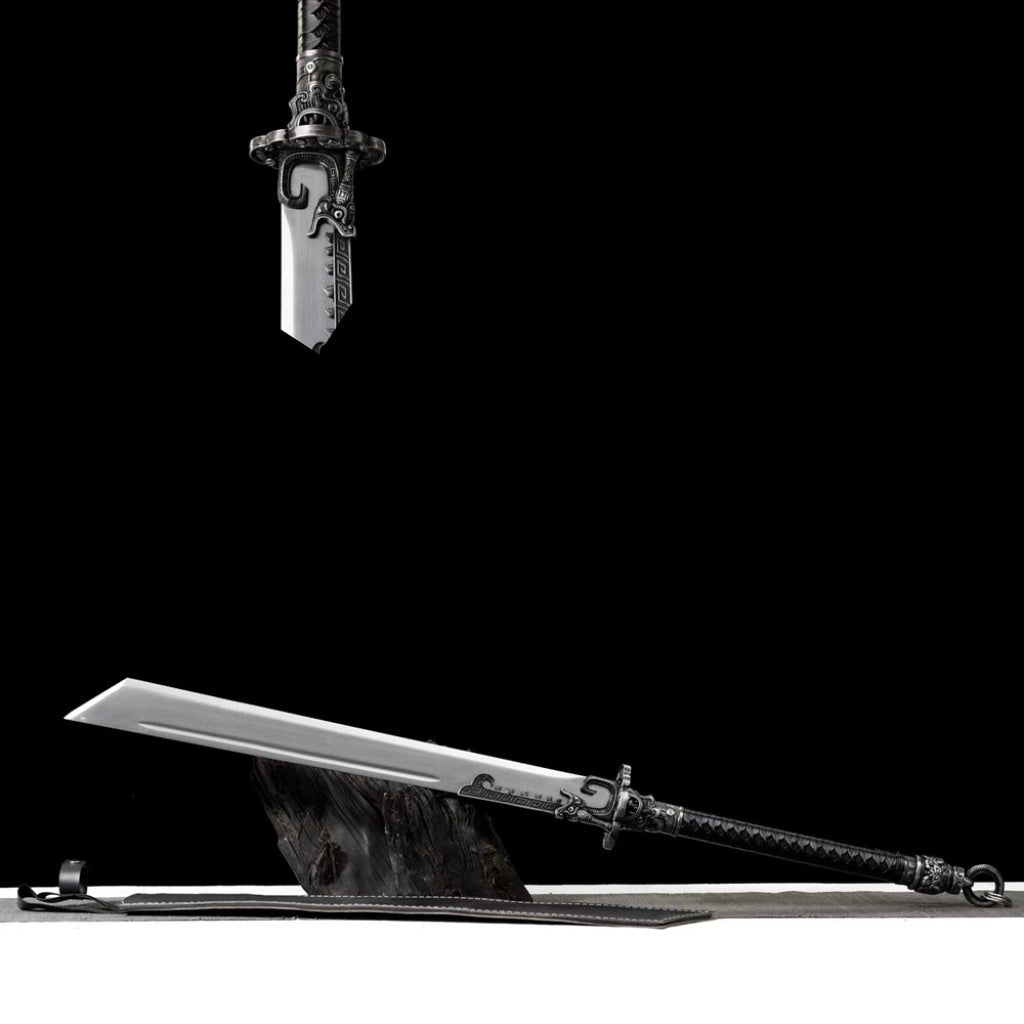 Authentic Sword Blade Integrally Forged Two-Handed Blade Embroidered Spring Saber Tang-Style Horizontal Saber Battle Saber Mo Saber Cold Weapon Unsharpened