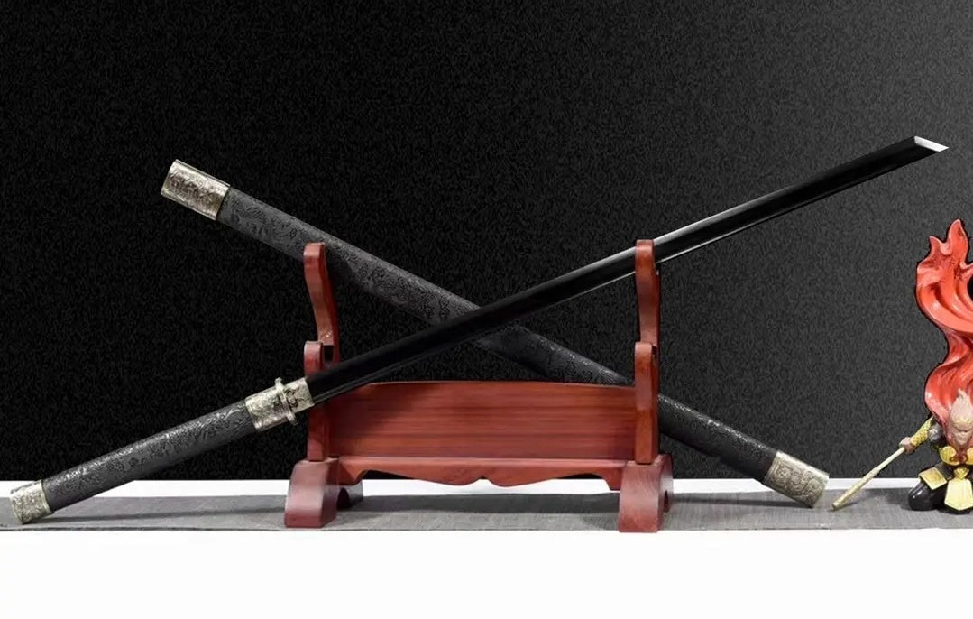 Taizong Integral Tang Dynasty Horizontal Sword High Manganese Steel Self-Defense Cold Weapon  Collection-Grade  Unsharpened