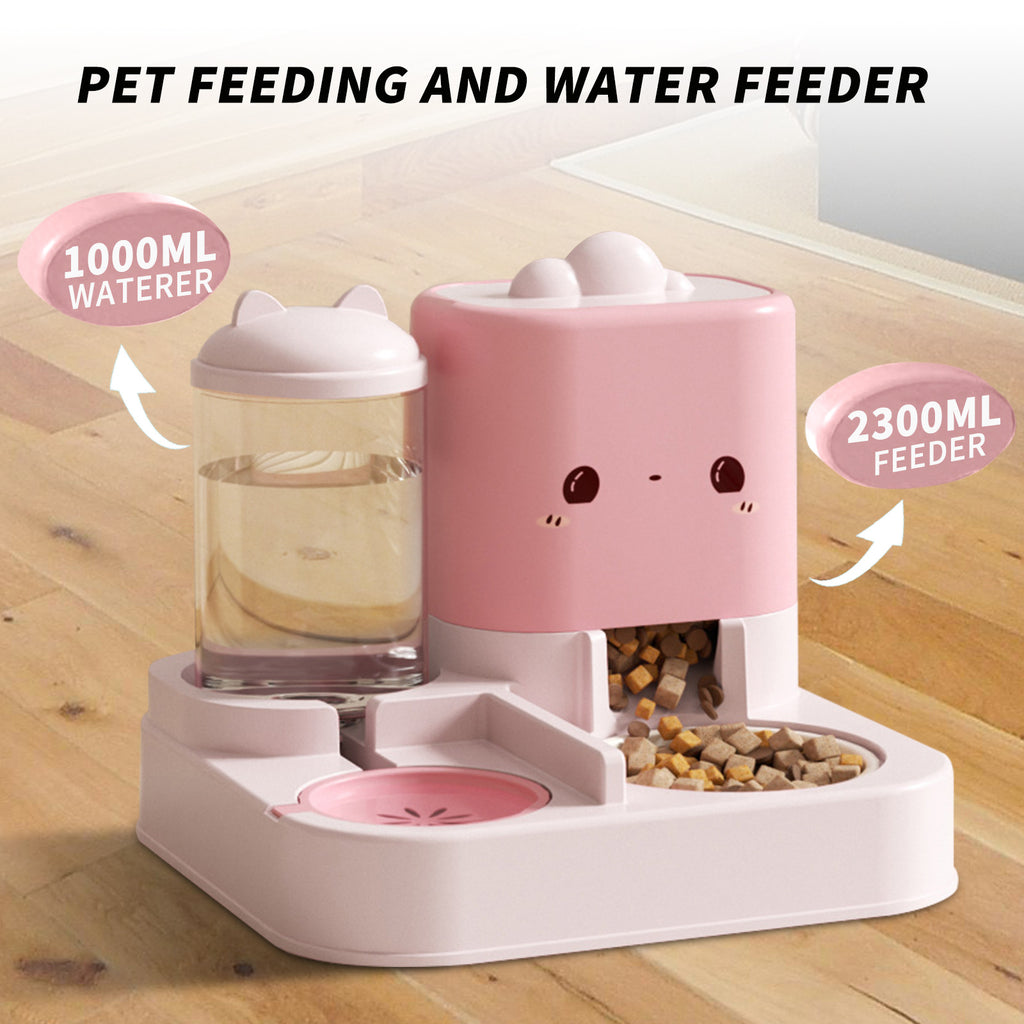 1 Piece Cartoon Cloud Cat Ear Feeding And Water Feeding Integrated Cat And Dog Universal Pet Essential Item For Home And Travel