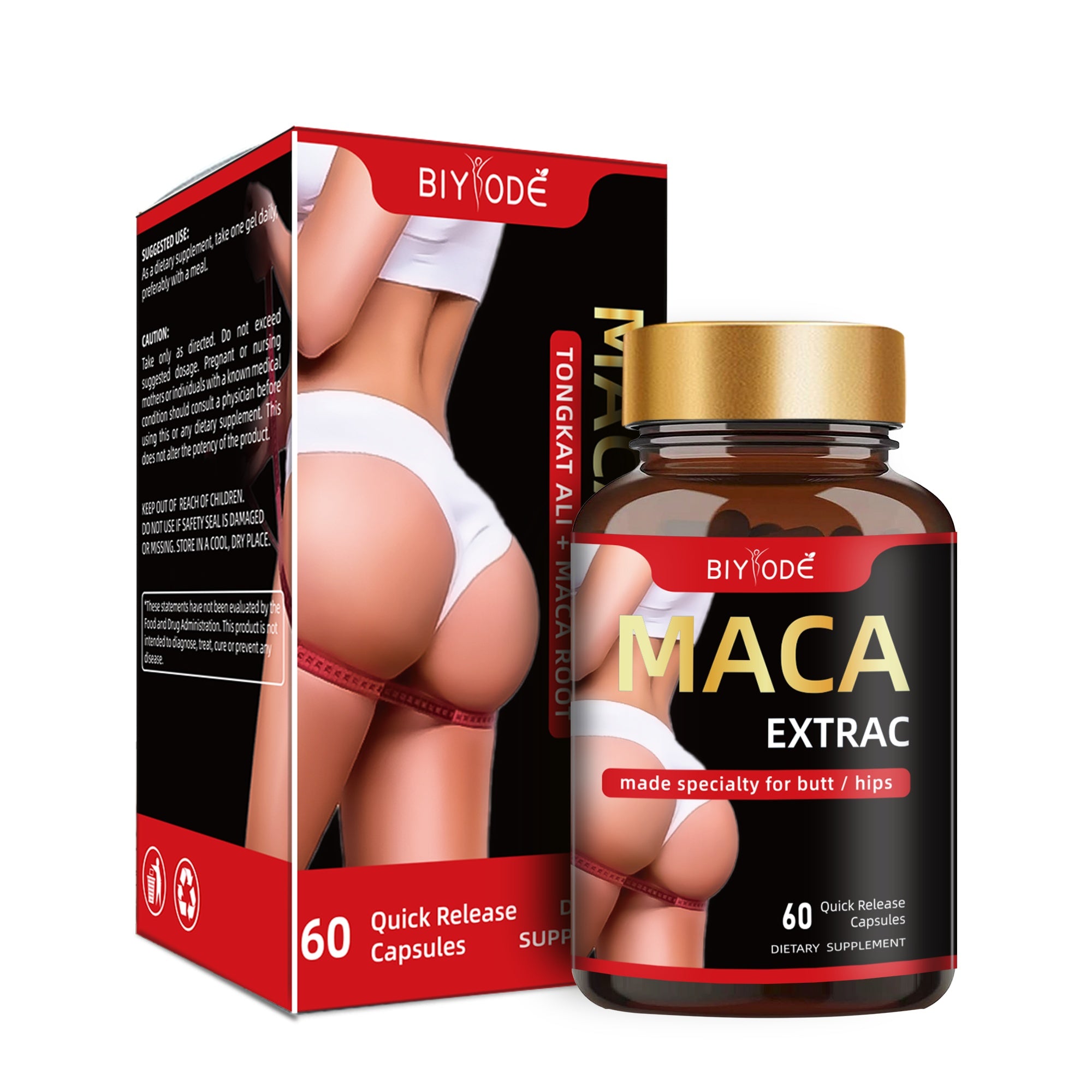 Black Maca Root For Hip And Butt Enlargement Ultimate Nature Ingredient Wholesale Private Label Bbl Pills Capsule