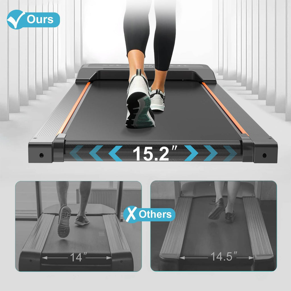Treadmill - Walking Pad Under Desk Treadmill LED Display And Remote Control Portable Treadmill