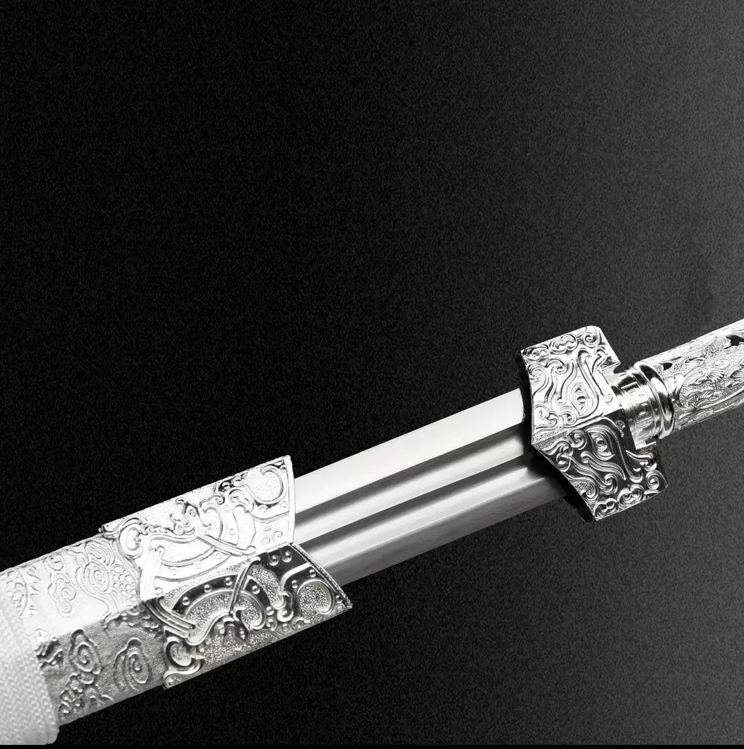 Dragon Soul Integral Sword High Manganese Steel  Self-Defense Cold Weapon  Collection-Grade  Unsharpened