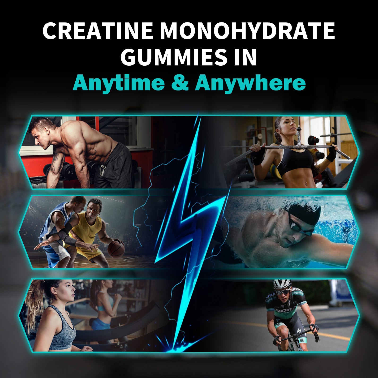 Fast Shipping Ready Stock Healthcare Supplements Creatine Monohydrate Pre Workout Gummies