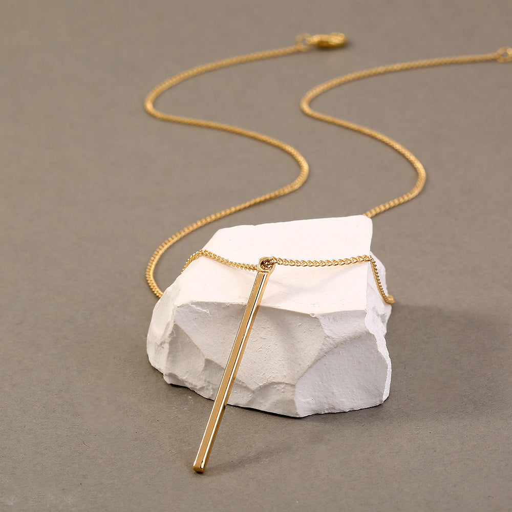 Europe And The United States New Personality INS Copper Love Safety Pin Pendant Multi-layer Copper Collarbone Chain Necklace Woman