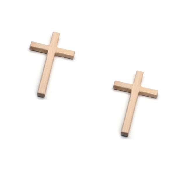 Handmade Wooden Icon Religious Prayer Hand Holding A Cross