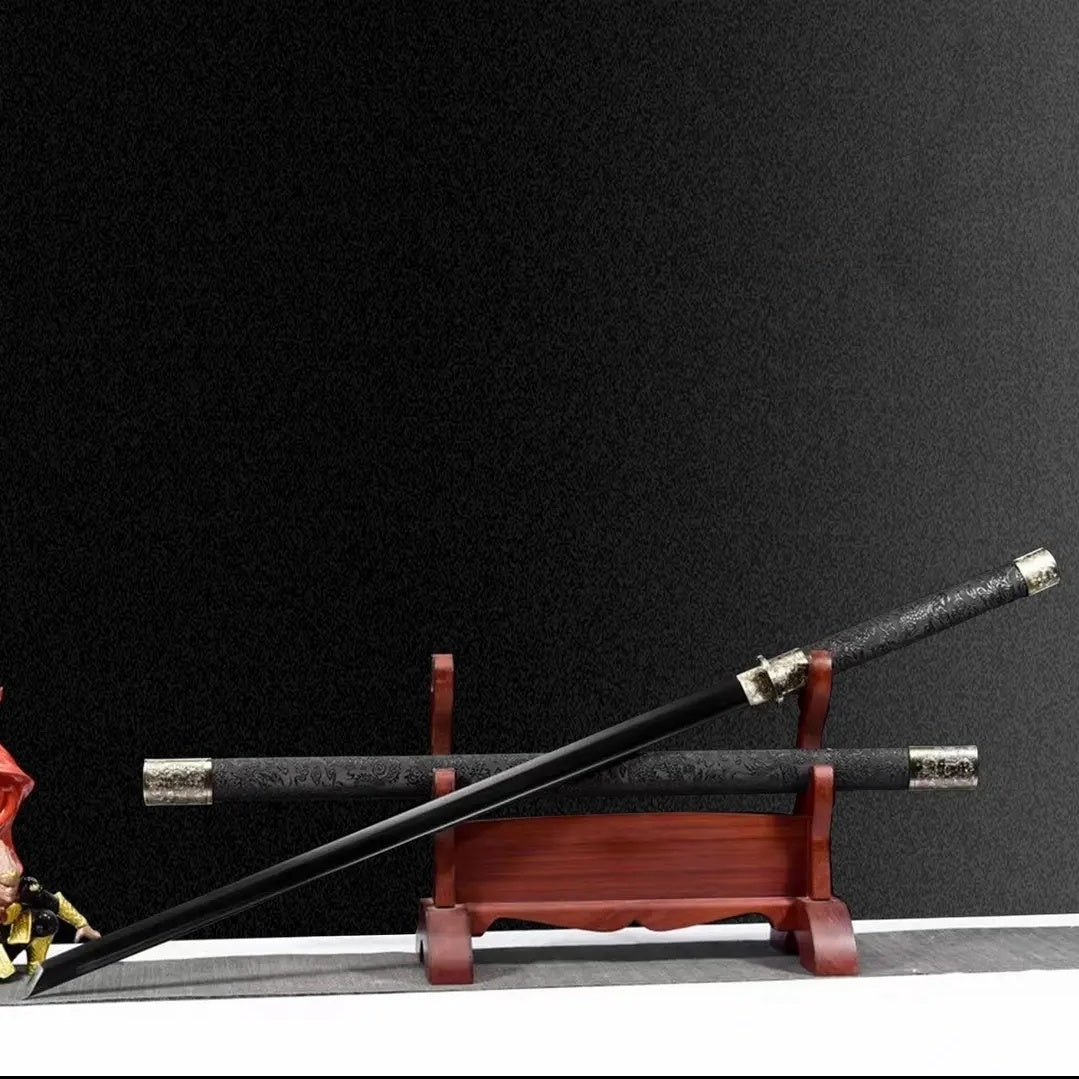 Taizong Integral Tang Dynasty Horizontal Sword High Manganese Steel Self-Defense Cold Weapon  Collection-Grade  Unsharpened